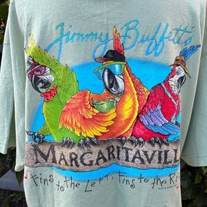 1997 Women’s Cropped  Margaritaville Parrot T-Shirt NWOT Size XL